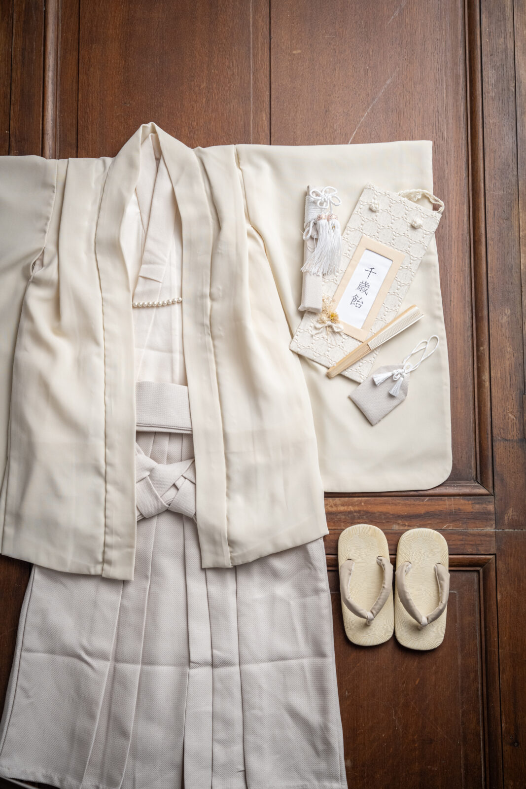 生成りB・男の子・5歳・羽織袴 105–120cm（studio ate 七五三衣装）